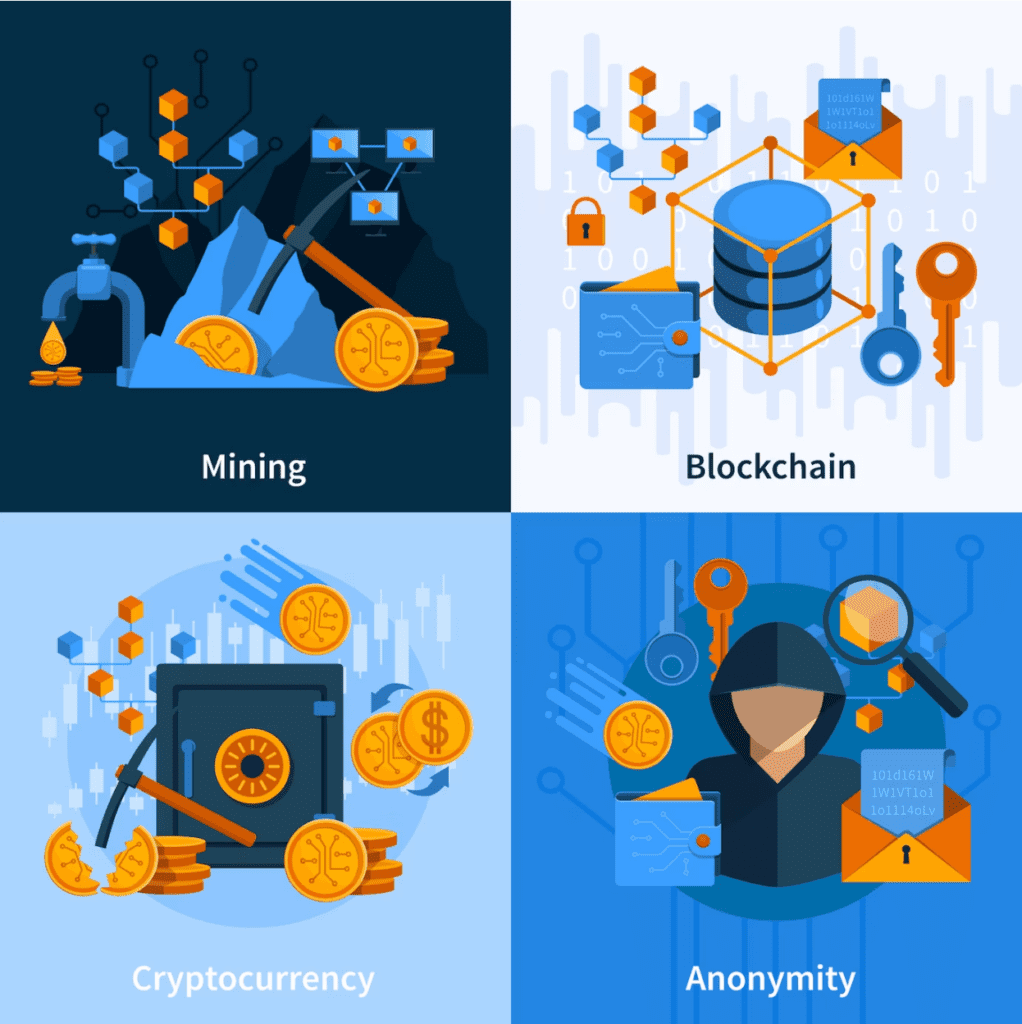 What is cryptocurrency? Mining. Blockchains. Anonymity