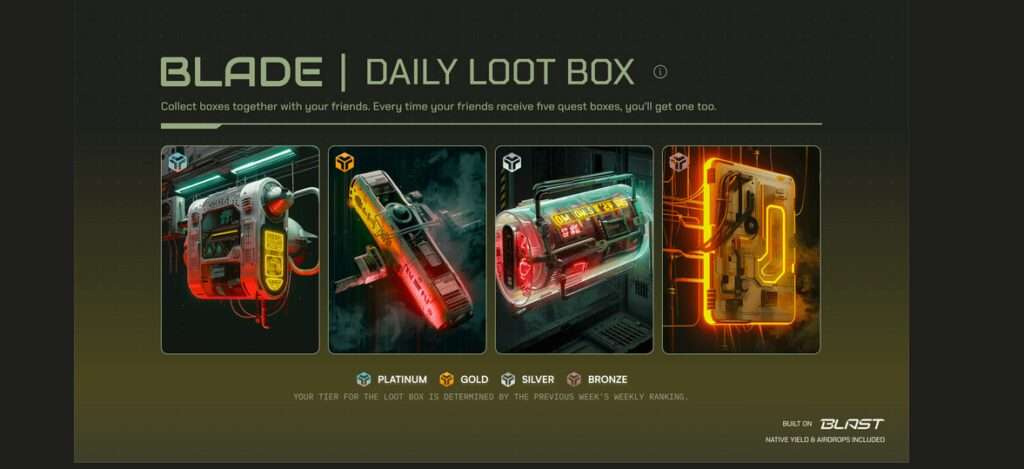 Get your cryptocurrency news & events at cryptogeni.us! Image used for post: Experience the Thrill of Bladeswap Daily Loot Boxes